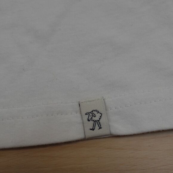 Sleepy Jones Unisex Small Let it Z Jackson T-Shirt Crewneck White Cotton New - Picture 5 of 8